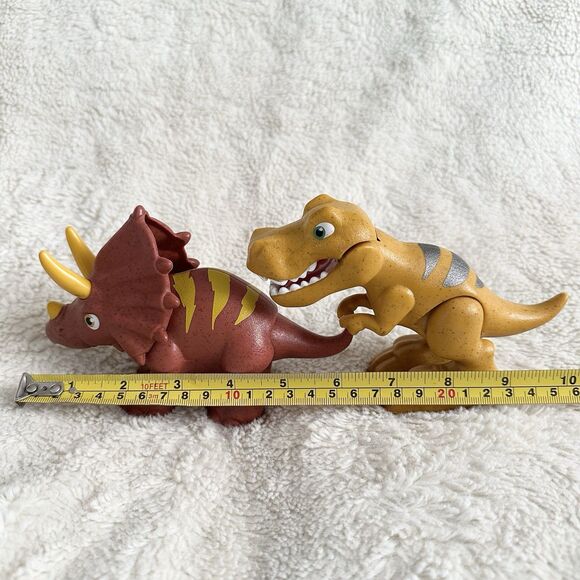 Paw Patrol Dino Rescue Lot of 2 Action Figures T-Rex Triceratops Dinosaur Toy - Picture 6 of 6